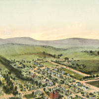 Oakland, Maryland in 1906 - Bird's Eye View, Map, Aerial, Panorama, Vintage, Antique, Reproduction, Giclée, Fine Art, Wall Art, History - Thumbnail 3