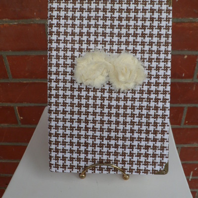 Checker brown and white journal