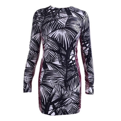 ELIZABETH & JAMES "Mailyn" Palm Leaf Print Bodycon Dress