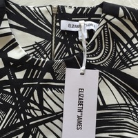 ELIZABETH & JAMES "Mailyn" Palm Leaf Print Bodycon Dress - Thumbnail 4