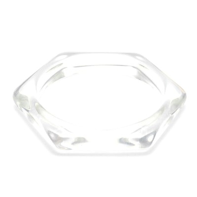 Resin hexagon bangle