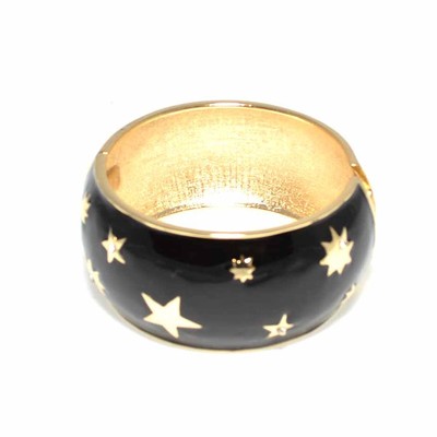 Starry night wide bangle