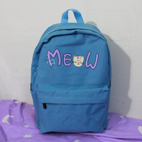 Pink/Blue/Mint Cutie Neko Meow Backpack SP153146 - Thumbnail 2