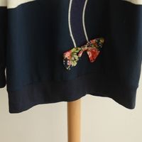 Harajuku Japanese Kawaii Girl Cat Face Tail Hoodie Sweater With Bow - Thumbnail 3