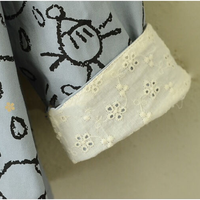 Sweet Japanese Style girls Coat hand in hand Printing Hooded kawaii dust coat - Thumbnail 4