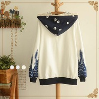 Autumn Cute Fish Hooded Coat - Thumbnail 3