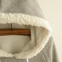 Harajuku Girls velvet cloak hooded coat - Thumbnail 3
