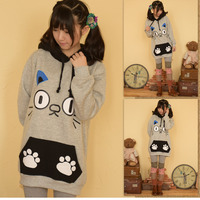 Sweet Girls Cat Hooded Coat - Thumbnail 1