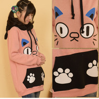 Sweet Girls Cat Hooded Coat - Thumbnail 3