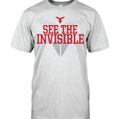See the invisible graphic red tee