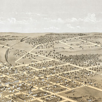 Columbia, Missouri in 1869 - Bird's Eye View Map, Aerial, Panorama, Vintage Map, Antique, Reproduction, Giclée, Fine Art, Wall Art, History - Thumbnail 3
