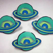 SATAN MOON Enamel Pin