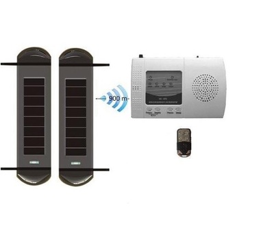 New technology Solar powered Perimeter Beams Sensor against private place intrusion Burglar alarm