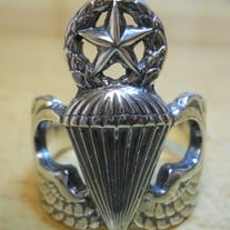 Army Airborne Master Parachutist Jump Wing Badge Ring