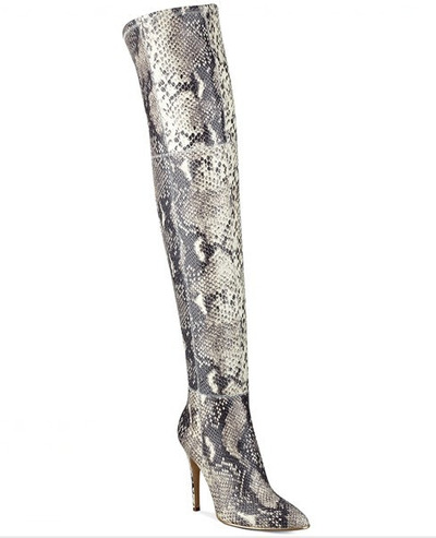 Sexy Over the Knee Python Boots