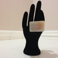 Rectangle Quartz Cocktail Ring - Thumbnail 1