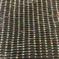 Black Hand Beaded Handbag  - Thumbnail 2