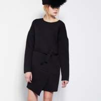 YEN ASYMMETRIC FALL WINTER CASUAL DRESS E033 - Thumbnail 3