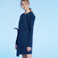 YEN ASYMMETRIC FALL WINTER CASUAL DRESS E033 - Thumbnail 4