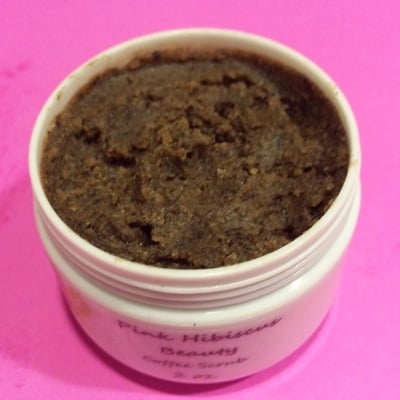 Scented coffee scrubs