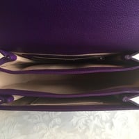 MCM Rare Purple "Mona" Leather Crossbody/Shoulder Bag - Thumbnail 4