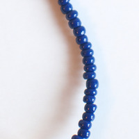 Blue Glass Beaded Bracelet BL0965BL - Thumbnail 2