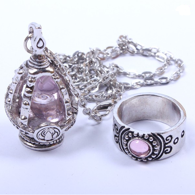 Harajuku puella magi madoka magica necklaces and ring set soul gem