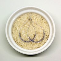 Teardrop Earrings - Iolite/Sterling Silver - Thumbnail 1