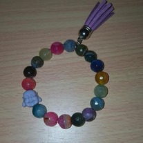 Boho/Hippie Buddha Agate Bracelet