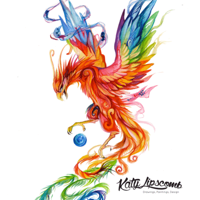 Regal phoenix - print