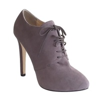 BARNEYS NY Mauve Italian Suede Lace-Up Platform Bootie