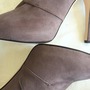 BARNEYS NY Mauve Italian Suede Lace-Up Platform Bootie-3