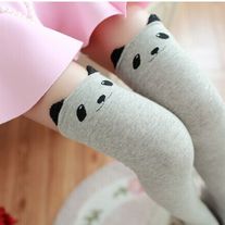 Panda Thigh High Socks