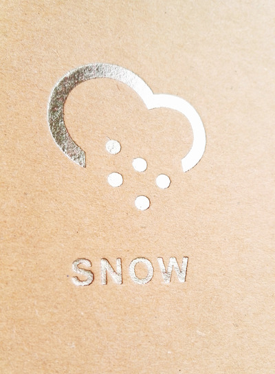 snow mini note pad