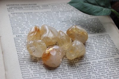 Tumbled Heat Treated Citrine 