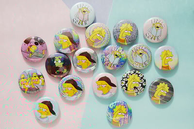 1" buttons - misc. simpsons