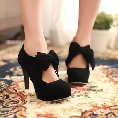 Sexy fashion bowknot heels