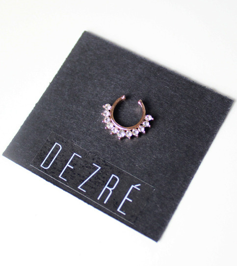Madison Faux Septum Ring (Rose Gold)