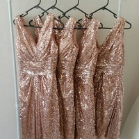 long bridesmaid dresses, sparkle bridesmaid dresses, Shining bridesmaid dresses, 2018 new bridesmaid dresses, cheap bridesmaid dresses, BD501 - Thumbnail 1