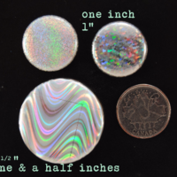 1" holographic buttons - Thumbnail 4