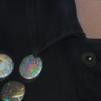 1" holographic buttons - Thumbnail 2