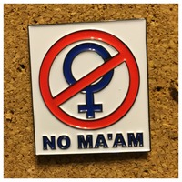 No Maam Soft Enamel Pin 101 - Thumbnail 2