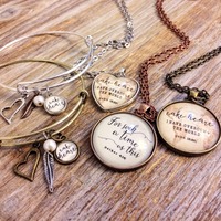 John 16:33 (take heart) Bangle - Thumbnail 4