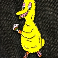 Shitty Big Bird Enamel Pin SW027 - Thumbnail 1