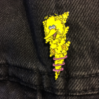 Big Bolt Enamel Pin SW029 - Thumbnail 1