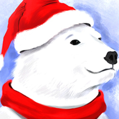 Christmas polar bears