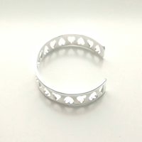 Heart Bangle - Silver - Thumbnail 2