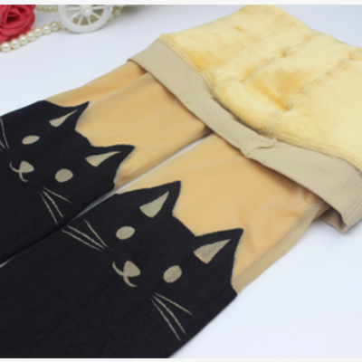 Harajuku cat thick tights warm stockings