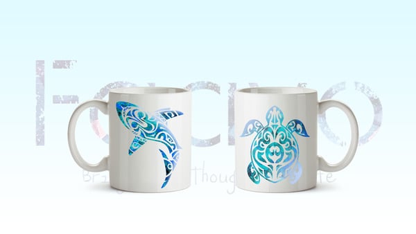 Coffee Mug Tribal Marine Adult Humor Ceramic Cup