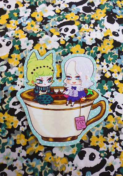 Charlatans_Tea time holographic sticker